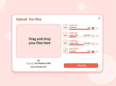 UI Challenge 31: File Upload dailyui dailyuichallenge figma file upload