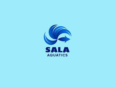 SALA Aquatics Logo Design adobe adobe illustrator aqua aquatic betta fish blue blue logo brand brand design company logo creative logo design fighter fish fish logo illustrator logo logo design logodesign logos