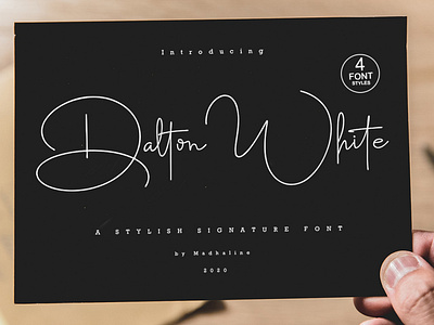 (Free Font) Dalton White a Stylish Signature Font​​​​​​​