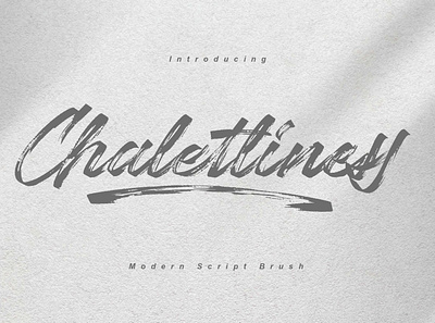(Free Font) Chaletliness | Modern Script Brush branding calligraphy free freefont handwritten lettering script signature typography