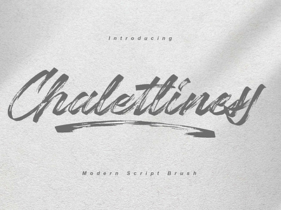 (Free Font) Chaletliness | Modern Script Brush