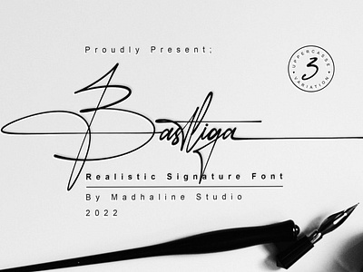 Bastliga | Realistic Signature Font