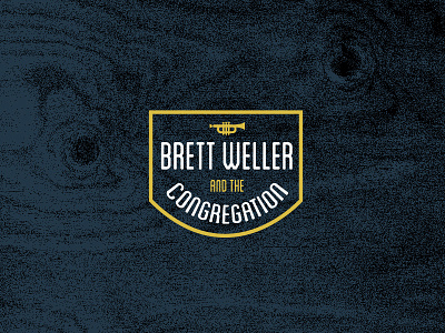 Brett Weller and the Congregation blanch blue gold grain trumpet wood wood grain