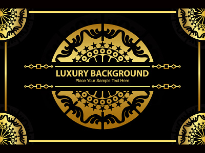 Luxury Background Ornament background banner black decoration decorative design floral frame gold golden illustration invitation label luxury ornament pattern retro template vintage wedding