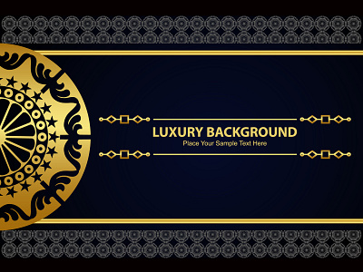 Luxury Background Ornament background banner black decoration decorative design floral frame gold golden illustration invitation label luxury ornament pattern retro template vintage wedding