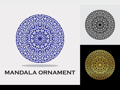 Vintage Mandala Ornament abstract arabic art background bohemian card decoration design ethnic floral flower indian mandala ornament ornamental pattern tattoo vector vintage yoga