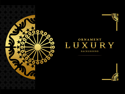 Luxury Background Ornament background banner black decoration decorative design floral frame gold golden illustration invitation label luxury ornament pattern retro template vintage wedding