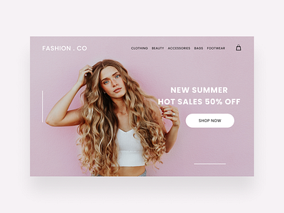 Fashion Landing Page Design