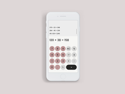 Daily ui challenge 004 - calculator design