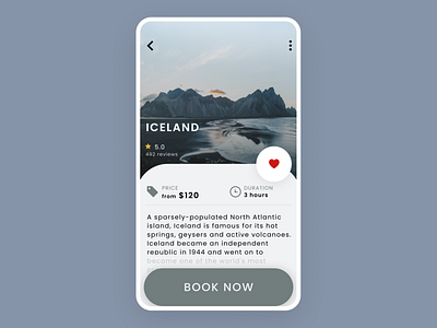 Info Card | Travel App