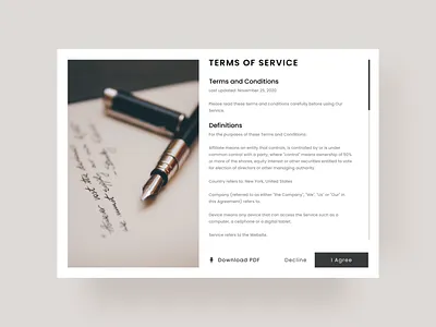 Terms of Service Design clean design creative dailyui hireme legal design minimal open to work uidesign uidesigner userinterfacedesign