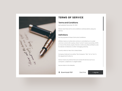 Terms of Service Design