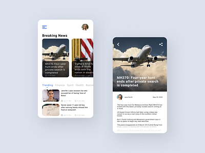 News app design