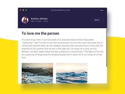 Email Ui Design 001 2017 app design email ui