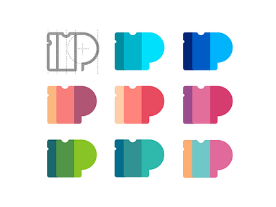 Passfold logo options branding colors flat identity illustration illustrator ios logo studio