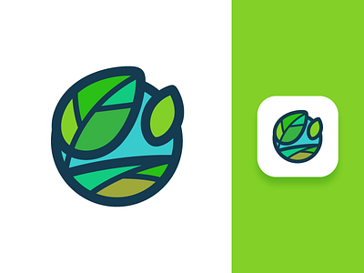 Andre Landscape Logo adobe branding care colors icon identity illustrator ios landscape logo nature