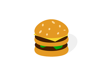 Burger bright burger color hungry icon new project shadow simple web white