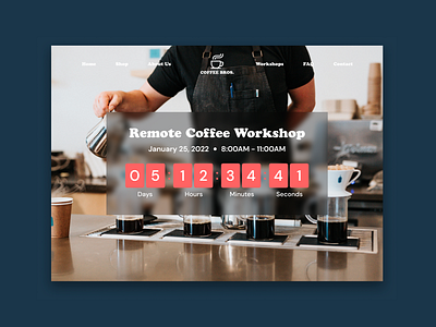 Daily UI #014 - Countdown Timer branding countdown timer daily daily ui day 14 dailyui landing page landing page design ui ui design web design web page