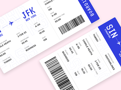 Daily UI #024 - Boarding Pass