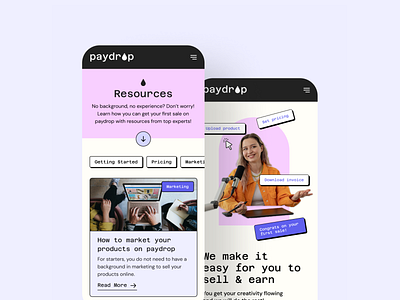 Paydrop - A Membership Management Platform briefbox mobile app design mobile design paydrop ui design uiux design visual design