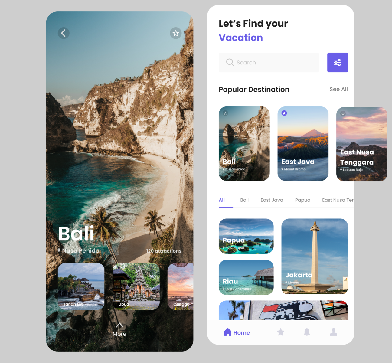 Travel App Mobile by monfadev on Dribbble