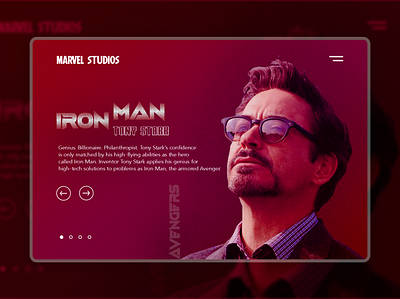 IRON MAN UI design graphic design iron man marvel minimal ui ux