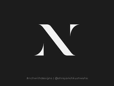 N Monogram | Nazzakat Logo Concept letter mark logo logo design logomark monogram monogram design monogram letter mark monogram logo richwithdesigns
