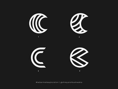 C Monogram | Letter Mark Exploration - 3/26 branding lettermark logo lettermarkexploration logo logo design logo mark logomark monogram monogram letter mark monogram logo richwithdesigns