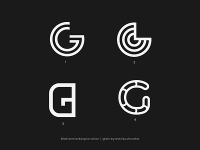 G Monogram | Letter Mark Exploration - 7/26 | G Logo Design brand identity design lettermarkexploration logo logo design logo mark logomark logotype monogram logo richwithdesigns shapes vector