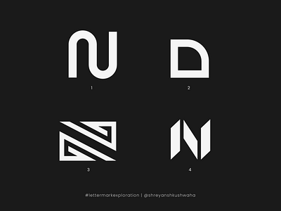 N Monogram | Letter Mark Exploration - 14/26 | N Logo Design