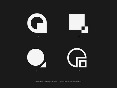 Q Monogram | Letter Mark Exploration - 17/26 | Q Logo Design brand identity lettermarkexploration logo design logo mark logomark logotype monogram letter mark monogram logo richwithdesigns shreyansh kushwaha vector