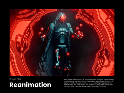 Reanimation - 3D Music Video 3d animation branding graphic design logo motion graphics