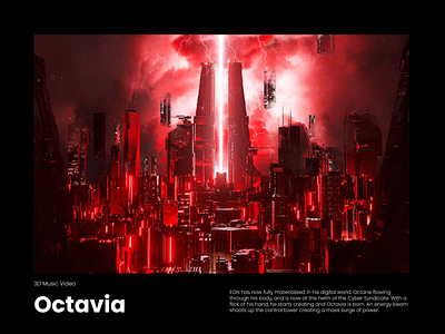 Octavia | 3D Music Video 3d animation branding graphic design logo motion graphics
