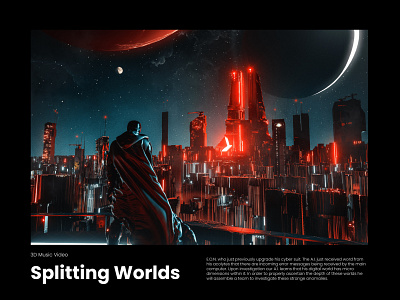 Splitting Worlds | 3D Music Video 3d animation branding graphic design logo motion graphics