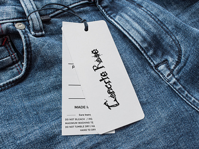 Hang tag label design