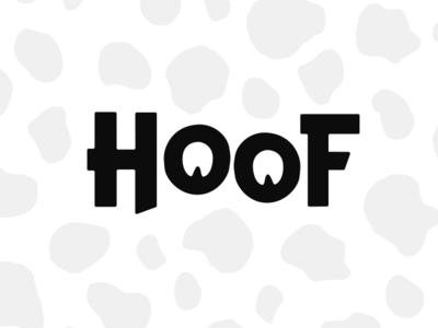 Hoof logomark branding cow hoof logo logomark
