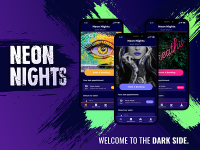 Neon Nights app theme