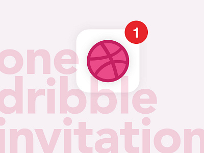 One Dribbble Invitation