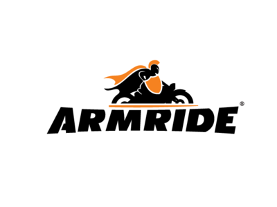 Armride Logo bike brand brand design clothing cycle design logo logo design motor motorcycle orange typography vector