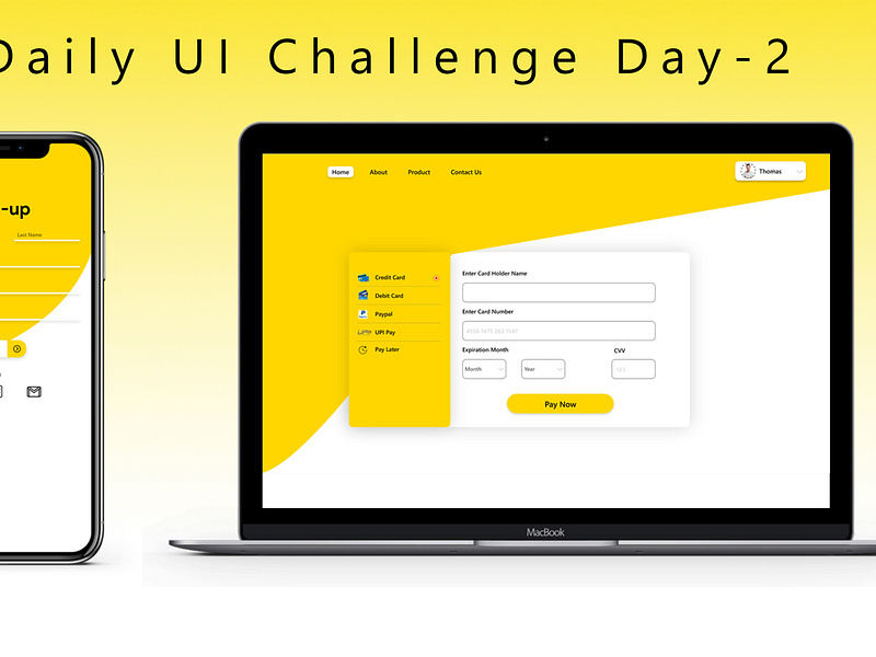 Day 2 UI Challenge designs, themes, templates and downloadable graphic ...