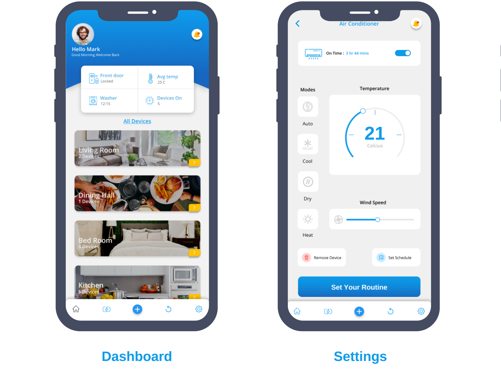 Smart Home IOT Systems - Mobile App UI by Arun Yelisetti on Dribbble