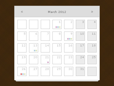 Simple Pixel Calendar cal calendar design pixel simple ui ux