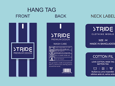 do clothing hang tag and label design by Sumondev on Dribbble