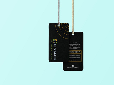 gistack hang tag branding care labe cerelabel design graphic design hangtag illustrator logo minimal necklabel
