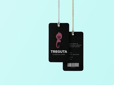 treguta hang tag branding care labe cerelabel clothing design design graphic design hangtag illustrator necklabel price tag