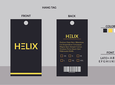 helix 01 branding care labe cerelabel clothing design design graphic design hangtag illustrator logo necklabel