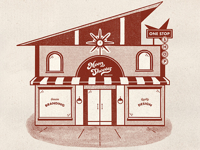 Storefront Illustration for Moonshooter Collective