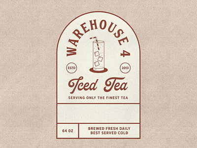 Iced Tea Illustration & Label Design