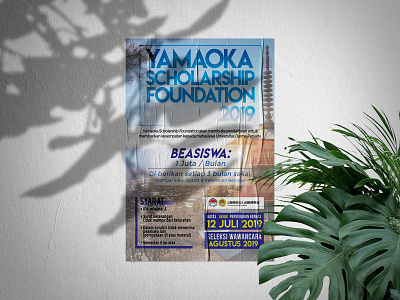 Yamaoka Scholarship Foundation Poster graphic design poster poster design scholarship