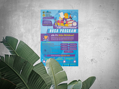HUSA Program Poster graphic design poster poster design
